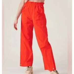 Athleta Orange Trekkie Parachute Pants Hiking Camping Outdoors Women's 2